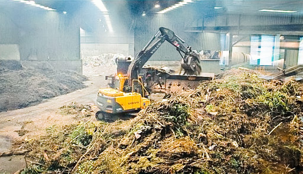 Inside Biomass Solution’s Englands Rd waste processing facility. Inside Biomass Solution’s Englands Rd waste processing facility.